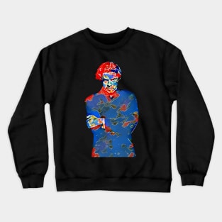 Portrait of a Young Colombian Immigrant Crewneck Sweatshirt